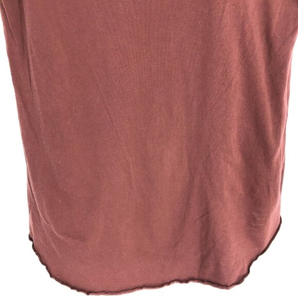 Wilfred Clay Brown / Burgundy  Scoop Neck Short Sleeve T-Shirt size XXS - Picture 10 of 16